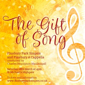 The Gift of Song - Saturday 28 March at 4pm